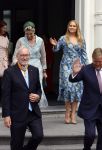 Den Haag 30 juni 2026
Koning Willem Alexander Koningin Maxima en prinses Amalia bij afscheid van Thom de Graaf in raad v State .