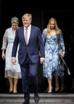 DEN HAAG 30 juni 2026 Koning Willem-Alexander, Koningin Maxima en Prinses Amalia is aanwezig bij de buitengewone vergadering van de Raad van State ter gelegenheid van het afscheid van de heer Thom de Graaf als vice-president.