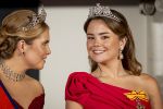 Amsterdam, 17 Juni 2026 Keizer Naruhito, keizerin Masako van Japan, Koning Willem Alexander Koningin Maxima Prinses Amalia en Prinses Ariane tijdens het staatsbanket in het Koninklijk Paleis Amsterdam. 

Naruhito brengt een driedaags staatsbezoek aan Nederland.

