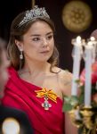 Amsterdam, 17 Juni 2026 Keizer Naruhito, keizerin Masako van Japan, Koning Willem Alexander Koningin Maxima Prinses Amalia en Prinses Ariane tijdens het staatsbanket in het Koninklijk Paleis Amsterdam. 

Naruhito brengt een driedaags staatsbezoek aan Nederland.

