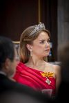 Amsterdam, 17 Juni 2026 Keizer Naruhito, keizerin Masako van Japan, Koning Willem Alexander Koningin Maxima Prinses Amalia en Prinses Ariane tijdens het staatsbanket in het Koninklijk Paleis Amsterdam. 

Naruhito brengt een driedaags staatsbezoek aan Nederland.

