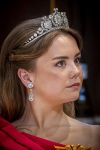 Amsterdam, 17 Juni 2026 Keizer Naruhito, keizerin Masako van Japan, Koning Willem Alexander Koningin Maxima Prinses Amalia en Prinses Ariane tijdens het staatsbanket in het Koninklijk Paleis Amsterdam. 

Naruhito brengt een driedaags staatsbezoek aan Nederland.


