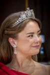 Amsterdam, 17 Juni 2026 Keizer Naruhito, keizerin Masako van Japan, Koning Willem Alexander Koningin Maxima Prinses Amalia en Prinses Ariane tijdens het staatsbanket in het Koninklijk Paleis Amsterdam. 

Naruhito brengt een driedaags staatsbezoek aan Nederland.

