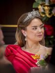 Amsterdam, 17 Juni 2026 Keizer Naruhito, keizerin Masako van Japan, Koning Willem Alexander Koningin Maxima Prinses Amalia en Prinses Ariane tijdens het staatsbanket in het Koninklijk Paleis Amsterdam. 

Naruhito brengt een driedaags staatsbezoek aan Nederland.

