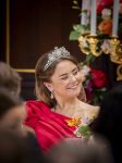 Amsterdam, 17 Juni 2026 Keizer Naruhito, keizerin Masako van Japan, Koning Willem Alexander Koningin Maxima Prinses Amalia en Prinses Ariane tijdens het staatsbanket in het Koninklijk Paleis Amsterdam. 

Naruhito brengt een driedaags staatsbezoek aan Nederland.

