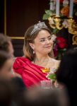 Amsterdam, 17 Juni 2026 Keizer Naruhito, keizerin Masako van Japan, Koning Willem Alexander Koningin Maxima Prinses Amalia en Prinses Ariane tijdens het staatsbanket in het Koninklijk Paleis Amsterdam. 

Naruhito brengt een driedaags staatsbezoek aan Nederland.

