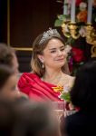 Amsterdam, 17 Juni 2026 Keizer Naruhito, keizerin Masako van Japan, Koning Willem Alexander Koningin Maxima Prinses Amalia en Prinses Ariane tijdens het staatsbanket in het Koninklijk Paleis Amsterdam. 

Naruhito brengt een driedaags staatsbezoek aan Nederland.

