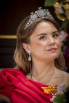 Amsterdam, 17 Juni 2026 Keizer Naruhito, keizerin Masako van Japan, Koning Willem Alexander Koningin Maxima Prinses Amalia en Prinses Ariane tijdens het staatsbanket in het Koninklijk Paleis Amsterdam. 

Naruhito brengt een driedaags staatsbezoek aan Nederland.

