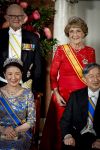 Amsterdam, 17 Juni 2026 Keizer Naruhito, keizerin Masako van Japan, Koning Willem Alexander Koningin Maxima Prinses Amalia en Prinses Ariane tijdens het staatsbanket in het Koninklijk Paleis Amsterdam. 

Naruhito brengt een driedaags staatsbezoek aan Nederland.


