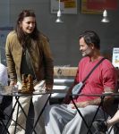 Amsterdam 29 mei 2026
Arie Boomsma en zijn vrouw Romy Boomsma samen op terras bij de coffee company in Amsterdam zuid