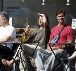 Amsterdam 29 mei 2026
Arie Boomsma en zijn vrouw Romy Boomsma samen op terras bij de coffee company in Amsterdam zuid