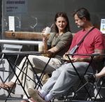 Amsterdam 29 mei 2026
Arie Boomsma en zijn vrouw Romy Boomsma samen op terras bij de coffee company in Amsterdam zuid