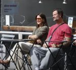 Amsterdam 29 mei 2026
Arie Boomsma en zijn vrouw Romy Boomsma samen op terras bij de coffee company in Amsterdam zuid