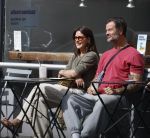Amsterdam 29 mei 2026
Arie Boomsma en zijn vrouw Romy Boomsma samen op terras bij de coffee company in Amsterdam zuid