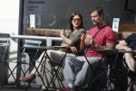 Amsterdam 29 mei 2026
Arie Boomsma en zijn vrouw Romy Boomsma samen op terras bij de coffee company in Amsterdam zuid