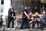 Amsterdam 29 mei 2026
Boris Dittrich en Jehoshua Rozenman op terras bij de coffee company 