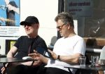 Amsterdam 29 mei 2026
Boris Dittrich en Jehoshua Rozenman op terras bij de coffee company 