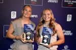 Maarssen 25 mei 2026
Voetballer van het jaar gala in de Fabrique in Maarssen . ESPN organiseert het . Desiree v Lunteren en Jaimy Ravensbergen 