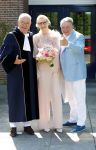 Blaricum / Amstelveen 28 mei 2026
Oger Lusink en zijn vrouw Ellen trouwen in het gemeentehuis van Blaricum en daarna hebben ze een lunch bij restaurant Aan de Poel . Guido Maas trouwde het echtpaar