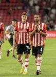 Eindhoven, 8 Augustus 2026
Kompetitie Seizoen 2026/2027
PSV-Fortuna SC, eindstand 2-2
Guus Til en Armando Obispo
Foto Carlo van Hout