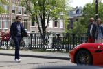Amsterdam 7 juli 2026
Jeroen Spitzenberger met ferrari cabrio tijdens netflix serie Haantjes .