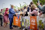 ROERMOND 19 mei 2026 Koning Willem Alexander en Koningin Maxima brengen een streekbezoek aan de gemeenten Maasgouw, Echt-Susteren, Roerdalen en Roermond. Tijdens het streekbezoek bezoekt het paar de schutterij in Wessem, Abdij Lilbosch in Echt, het smalste stukje Nederland in Illikhoven en Roermond, 19 Mei 2026. 