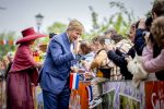 ROERMOND 19 mei 2026 Koning Willem Alexander en Koningin Maxima brengen een streekbezoek aan de gemeenten Maasgouw, Echt-Susteren, Roerdalen en Roermond. Tijdens het streekbezoek bezoekt het paar de schutterij in Wessem, Abdij Lilbosch in Echt, het smalste stukje Nederland in Illikhoven en Roermond, 19 Mei 2026. 