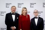 Amsterdam 2 juli 2026
Zijne Majesteit de Koning Willem Alexander en Hare Majesteit Koningin Maxima zijn aanwezig bij het gala van het Nationale Ballet ter ere van het afscheid van directeur Ted Brandsen. OOk burgemeester Femke Halsema en Commisaris v d Koningin Arthur v Dijk zijn aanwezig . 