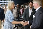 Amsterdam 9 juli 2027
Koningin Maxima op bezoek in de Bijlmer . Ze gaat ook met de fiets naar de andere locatie.