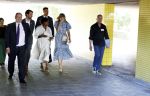Amsterdam 9 juli 2027
Koningin Maxima op bezoek in de Bijlmer . Ze gaat ook met de fiets naar de andere locatie.