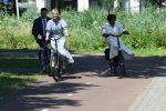 Amsterdam 9 juli 2027
Koningin Maxima op bezoek in de Bijlmer . Ze gaat ook met de fiets naar de andere locatie.