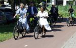 Amsterdam 9 juli 2027
Koningin Maxima op bezoek in de Bijlmer . Ze gaat ook met de fiets naar de andere locatie.