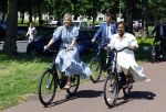 Amsterdam 9 juli 2027
Koningin Maxima op bezoek in de Bijlmer . Ze gaat ook met de fiets naar de andere locatie.