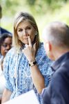 Amsterdam 9 juli 2027
Koningin Maxima op bezoek in de Bijlmer . Ze gaat ook met de fiets naar de andere locatie.