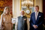 Den Haag 16 mei 2026
Koningin Maxima Koning Willem Alexander en President Modi India op paleis Huis ten Bosch 