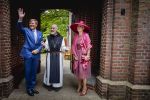 ROERMOND 19 mei 2026 Koning Willem Alexander en Koningin Maxima brengen een streekbezoek aan de gemeenten Maasgouw, Echt-Susteren, Roerdalen en Roermond. Tijdens het streekbezoek bezoekt het paar de schutterij in Wessem, Abdij Lilbosch in Echt, het smalste stukje Nederland in Illikhoven en Roermond, 19 Mei 2026. 