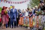 ROERMOND 19 mei 2026 Koning Willem Alexander en Koningin Maxima brengen een streekbezoek aan de gemeenten Maasgouw, Echt-Susteren, Roerdalen en Roermond. Tijdens het streekbezoek bezoekt het paar de schutterij in Wessem, Abdij Lilbosch in Echt, het smalste stukje Nederland in Illikhoven en Roermond, 19 Mei 2026. 