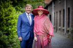 ROERMOND 19 mei 2026 Koning Willem Alexander en Koningin Maxima brengen een streekbezoek aan de gemeenten Maasgouw, Echt-Susteren, Roerdalen en Roermond. Tijdens het streekbezoek bezoekt het paar de schutterij in Wessem, Abdij Lilbosch in Echt, het smalste stukje Nederland in Illikhoven en Roermond, 19 Mei 2026. 