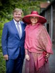 ROERMOND 19 mei 2026 Koning Willem Alexander en Koningin Maxima brengen een streekbezoek aan de gemeenten Maasgouw, Echt-Susteren, Roerdalen en Roermond. Tijdens het streekbezoek bezoekt het paar de schutterij in Wessem, Abdij Lilbosch in Echt, het smalste stukje Nederland in Illikhoven en Roermond, 19 Mei 2026. 