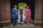 ROERMOND 19 mei 2026 Koning Willem Alexander en Koningin Maxima brengen een streekbezoek aan de gemeenten Maasgouw, Echt-Susteren, Roerdalen en Roermond. Tijdens het streekbezoek bezoekt het paar de schutterij in Wessem, Abdij Lilbosch in Echt, het smalste stukje Nederland in Illikhoven en Roermond, 19 Mei 2026. 