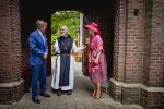 ROERMOND 19 mei 2026 Koning Willem Alexander en Koningin Maxima brengen een streekbezoek aan de gemeenten Maasgouw, Echt-Susteren, Roerdalen en Roermond. Tijdens het streekbezoek bezoekt het paar de schutterij in Wessem, Abdij Lilbosch in Echt, het smalste stukje Nederland in Illikhoven en Roermond, 19 Mei 2026. 