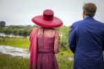 ROERMOND 19 mei 2026 Koning Willem Alexander en Koningin Maxima brengen een streekbezoek aan de gemeenten Maasgouw, Echt-Susteren, Roerdalen en Roermond. Tijdens het streekbezoek bezoekt het paar de schutterij in Wessem, Abdij Lilbosch in Echt, het smalste stukje Nederland in Illikhoven en Roermond, 19 Mei 2026. 