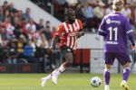 Eindhoven, 23 augustus 2026
Vriendenloterij Eredivisie
PSV - FC Groningen eindstand 5-1
Lutsharel Geertruida

Foto Carlo van Hout