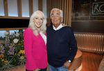Hilversum 15 mei 2026
Marga Bult Rita v Rooij Margot v d Ven en Gemma v Eck van damesgroep Babe bij omroep Max op het mediapark . Marga Bult en partner Ludo Voeten 