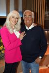 Hilversum 15 mei 2026
Marga Bult Rita v Rooij Margot v d Ven en Gemma v Eck van damesgroep Babe bij omroep Max op het mediapark . Marga Bult en partner Ludo Voeten 