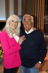 Hilversum 15 mei 2026
Marga Bult Rita v Rooij Margot v d Ven en Gemma v Eck van damesgroep Babe bij omroep Max op het mediapark . Marga Bult en partner Ludo Voeten 