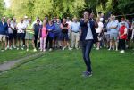 Amsterdam 29 mei 2026
Prins Maurits opent het golftournooi in het Vondelpark met een mooie afslag .