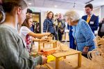 NOORDWOLDE - 20 mei 2026
Prinses Beatrix bezoekt Nationaal Vlechtmuseum ter gelegenheid van het 25 jarig jubileum, 20 Mei 2026. Tijdens het bezoekt onthult de prinses de originele wieg wij zij als baby in heeft gelegen. 