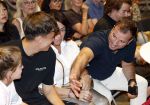 Den Haag 10 juli 2026
Boekpresentatie Estevana Polman bij boekenwinkel Paagman . Eva Jinek interviewt haar . Rafael v d Vaart Lolita vd Vaart Damian v d Vaart en Jesslynn v d Vaart
