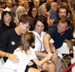 Den Haag 10 juli 2026
Boekpresentatie Estevana Polman bij boekenwinkel Paagman . Eva Jinek interviewt haar . Rafael v d Vaart Lolita vd Vaart Damian v d Vaart en Jesslynn v d Vaart